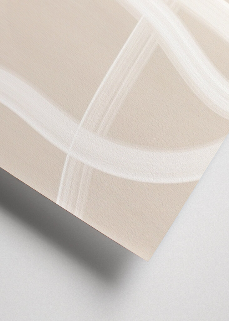 Weißer Pinselstrich Poster Nr.2