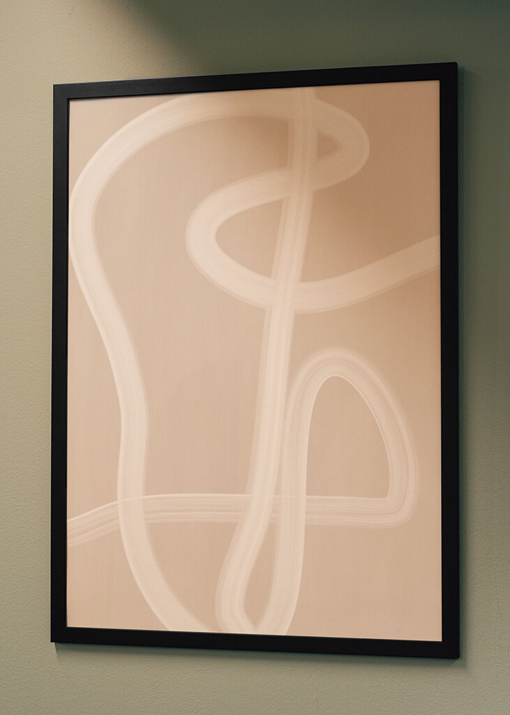 Weißer Pinselstrich Poster Nr.2