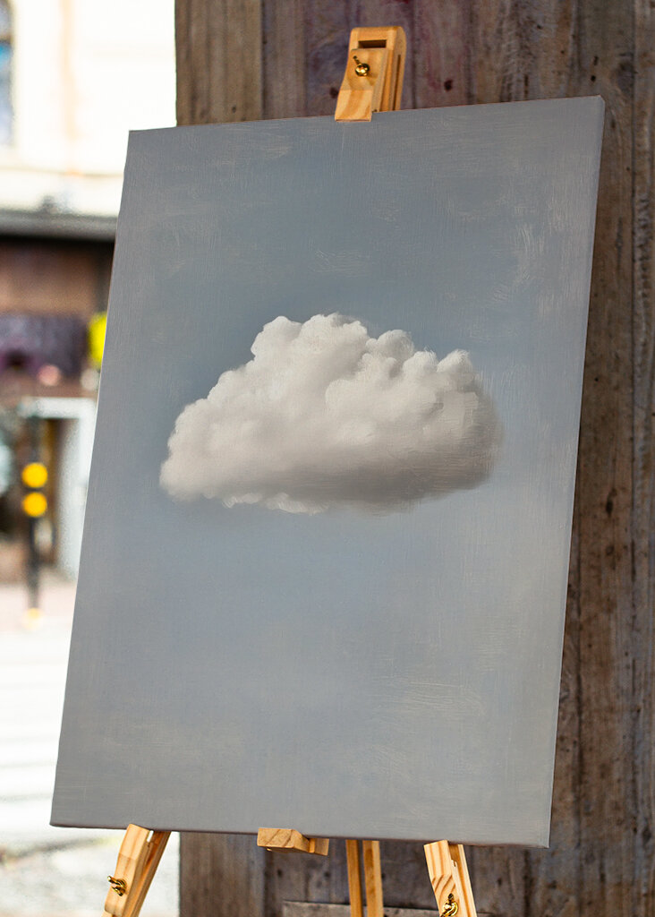 Felhőfestés szürke 