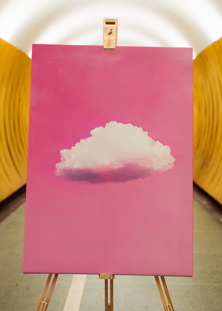 Cloud in Pink Sky