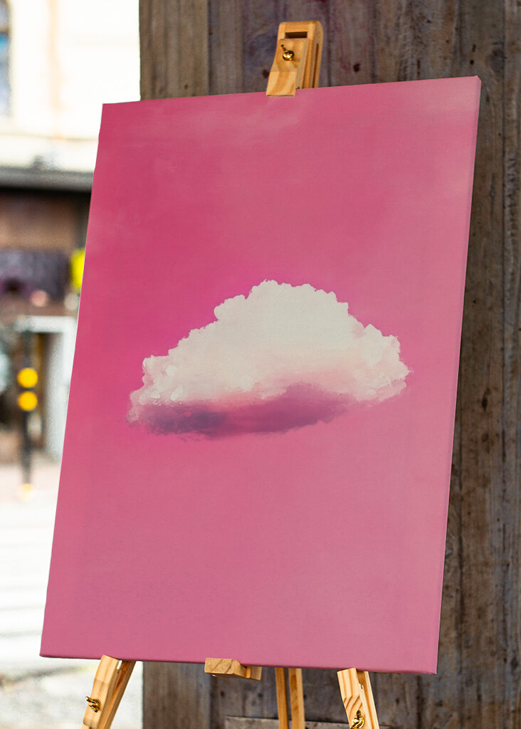 Cloud in Pink Sky