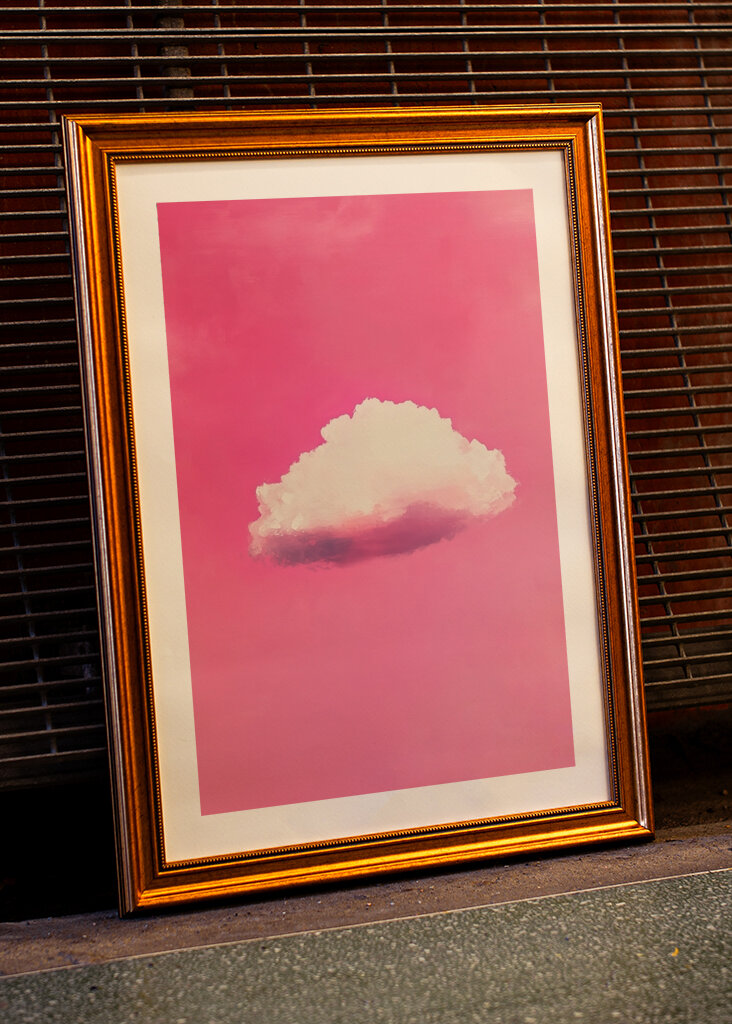 Cloud in Pink Sky