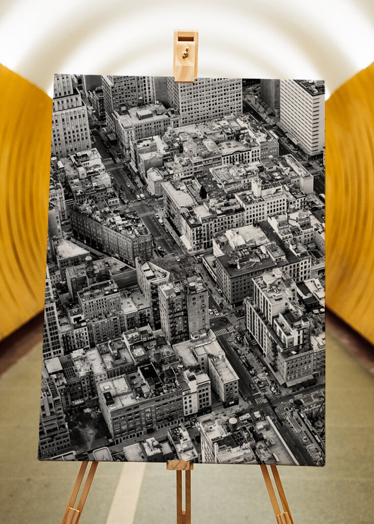 NYC égbolt kilátással