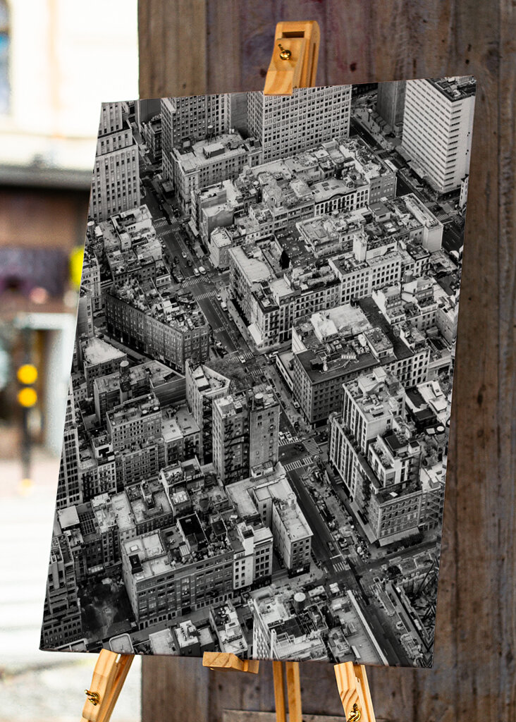 NYC égbolt kilátással