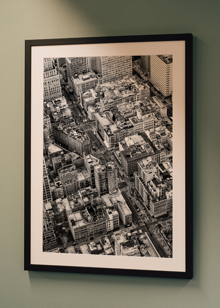 NYC égbolt kilátással