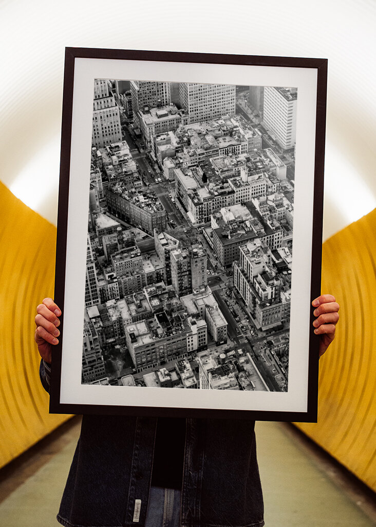 NYC égbolt kilátással