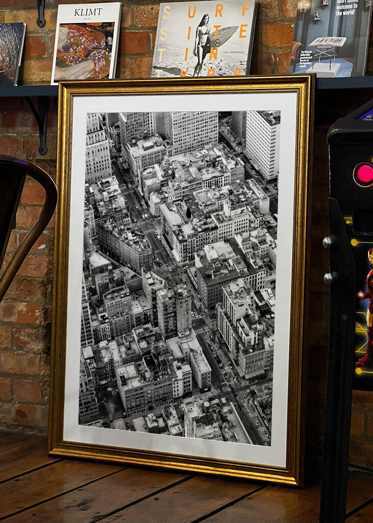 NYC égbolt kilátással