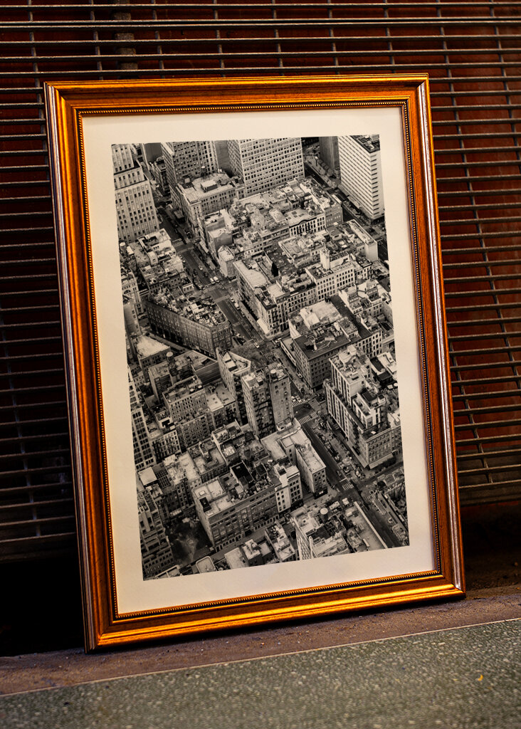 NYC égbolt kilátással