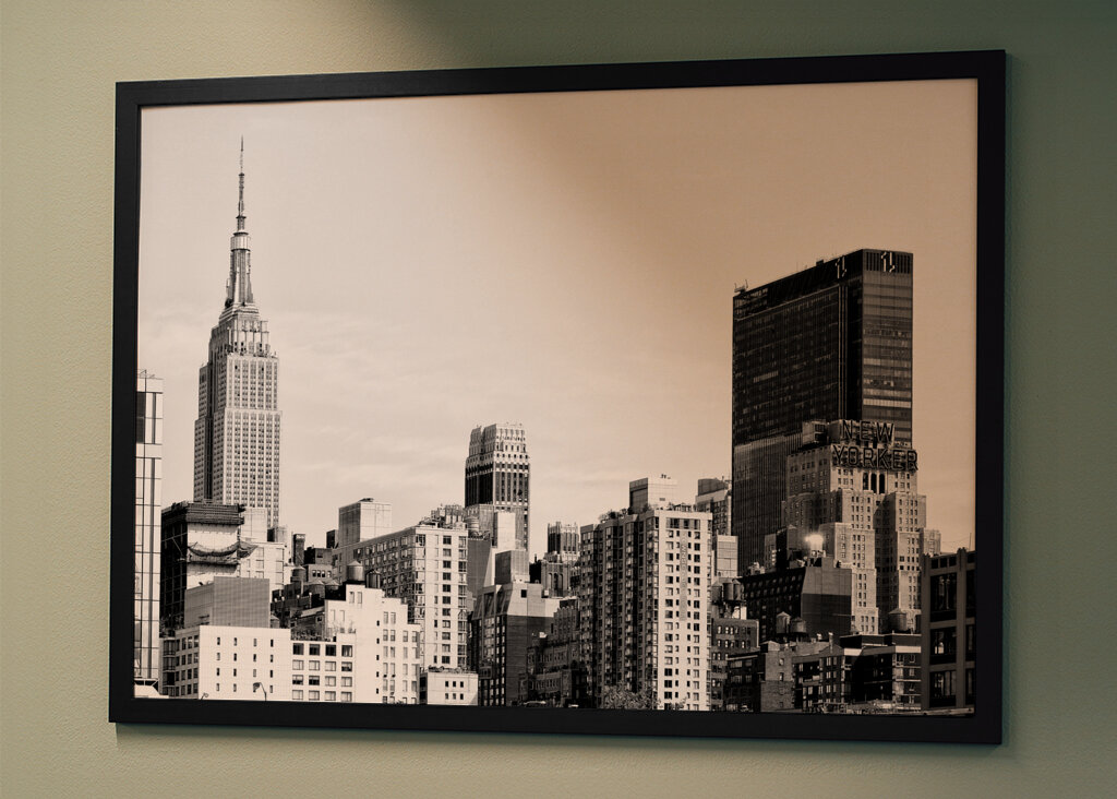 Felhőkarcolók látképe