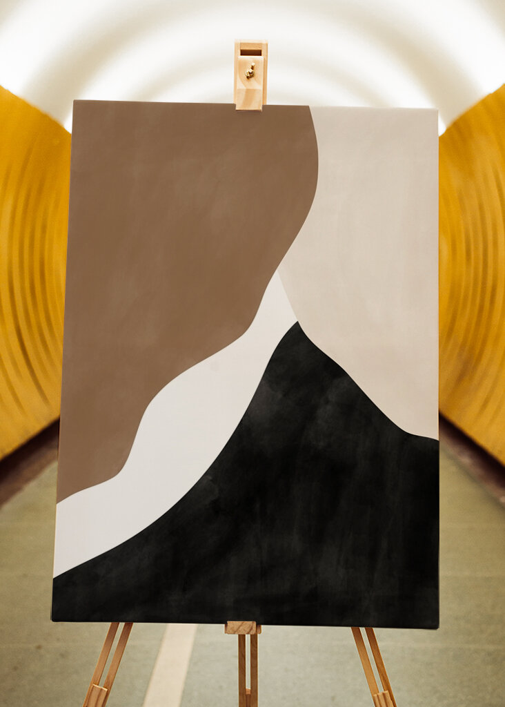 Abstract Beige Brown 