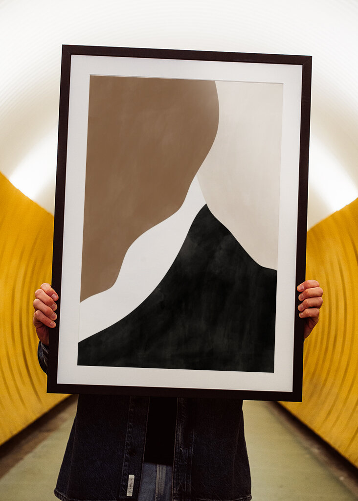 Abstract Beige Brown 