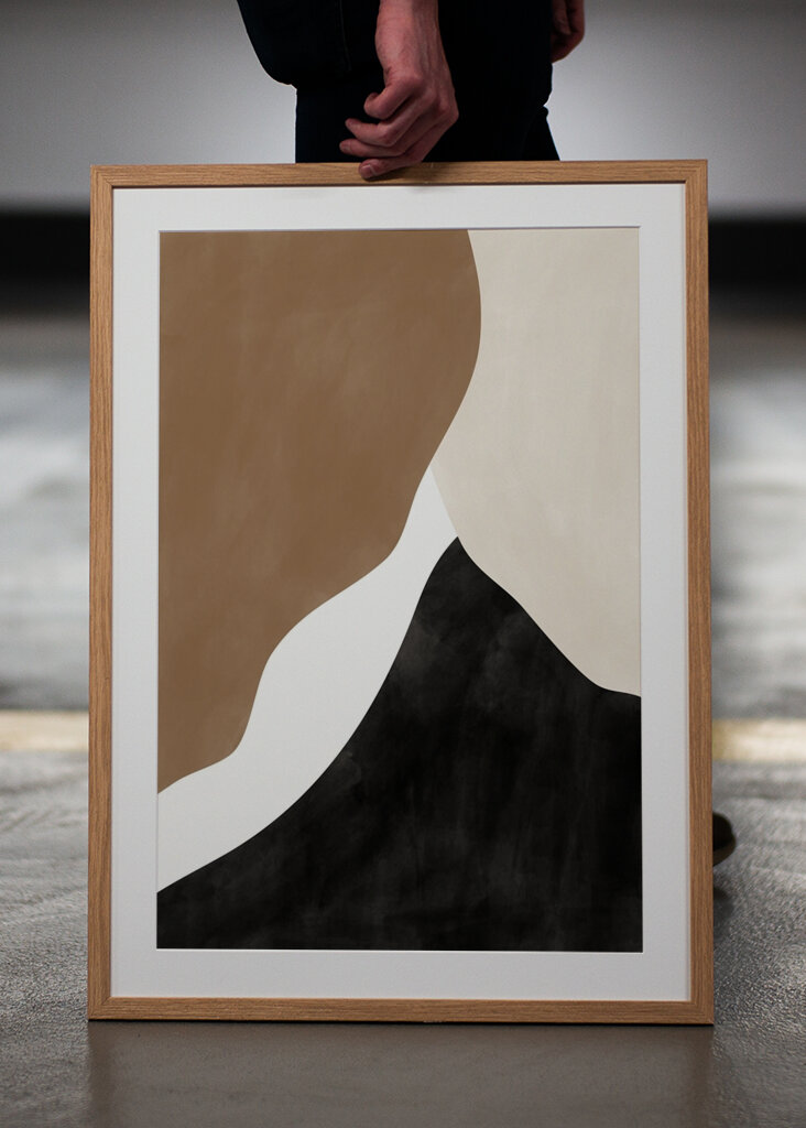 Abstract Beige Brown 