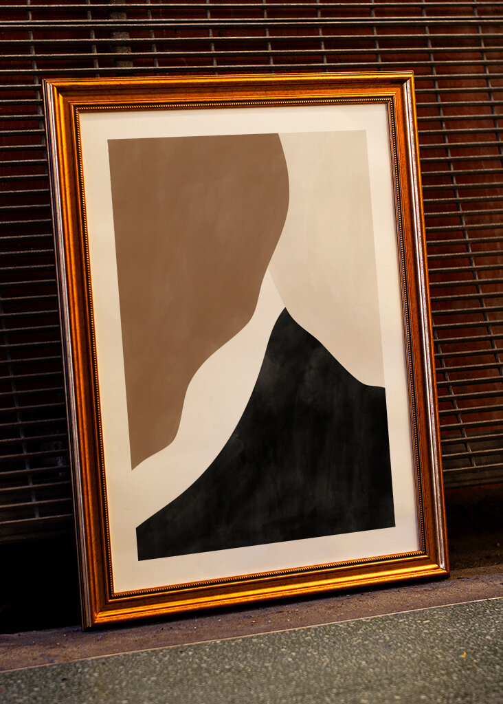 Abstract Beige Brown 