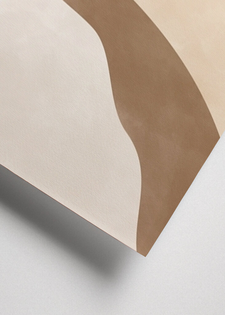 Abstrato Bege e Marrom No2