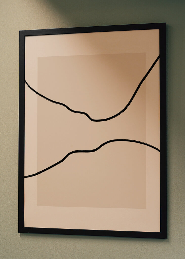 Weiche abstrakte Linien Kunst