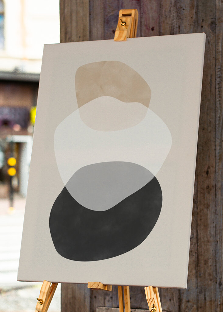 Beżowe kształty boho grafika