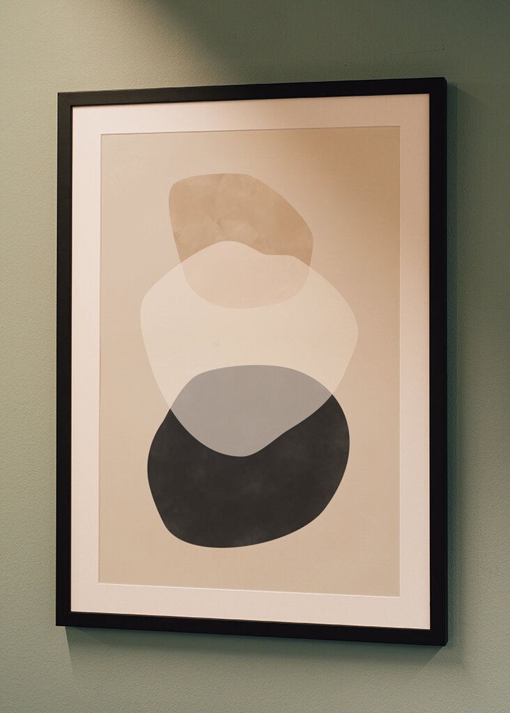 Beżowe kształty boho grafika