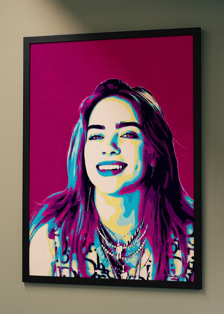 Billie Eilish Pop-Art-Lächeln
