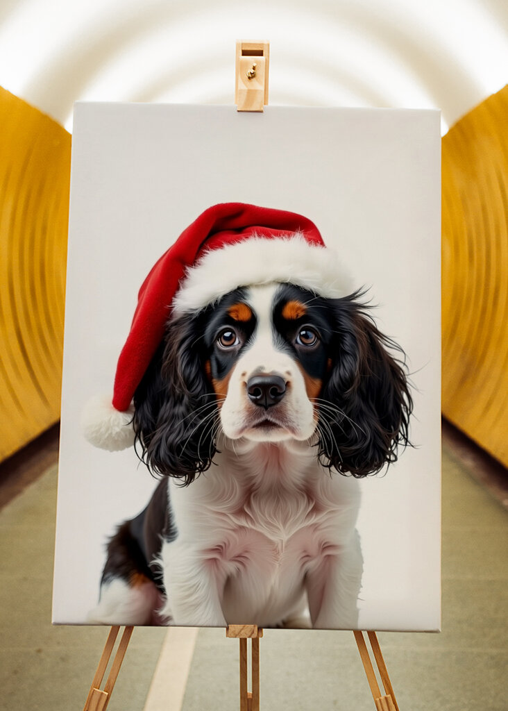 roztomilý vánoční pes 