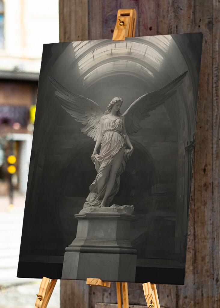 Schattenengel auf Sockel