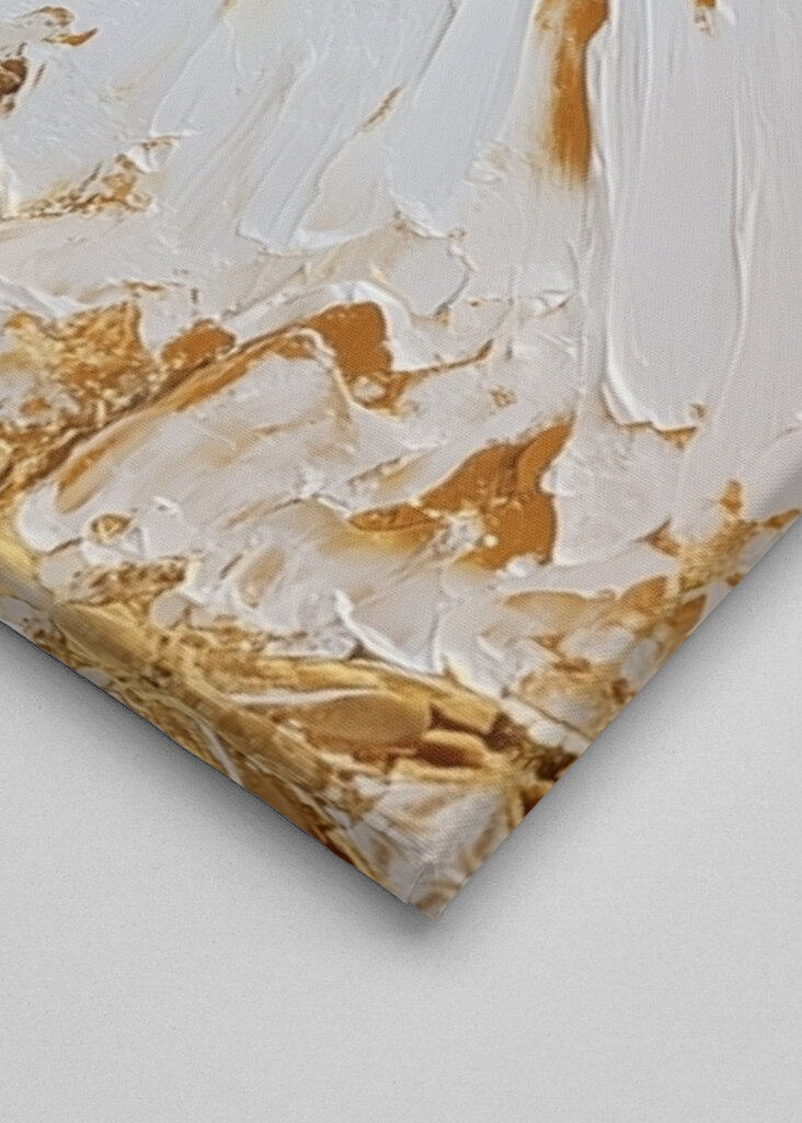 Gold sun as a painting