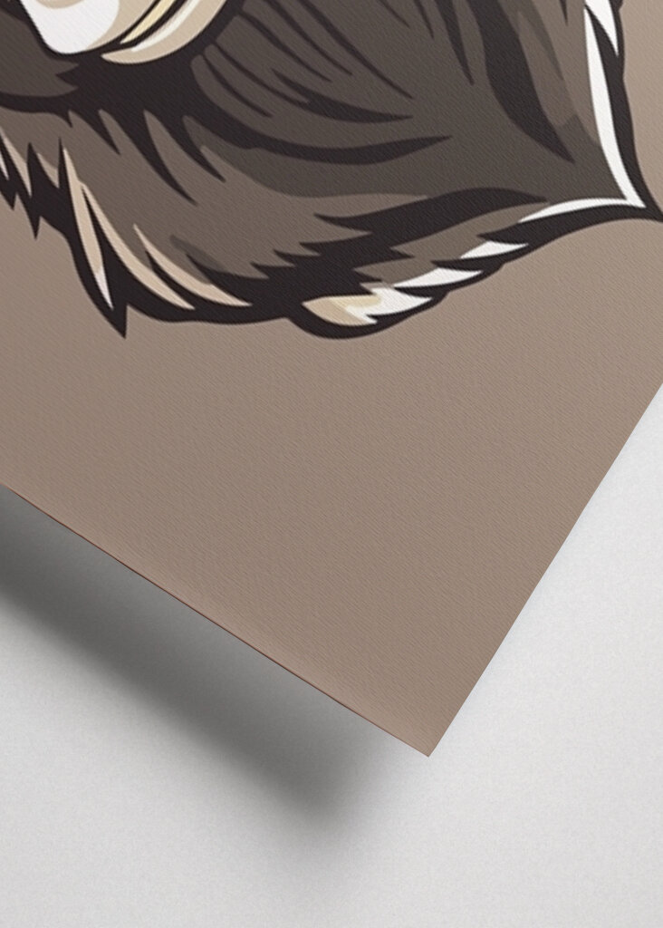 Korunovaná koza v šedé barvě