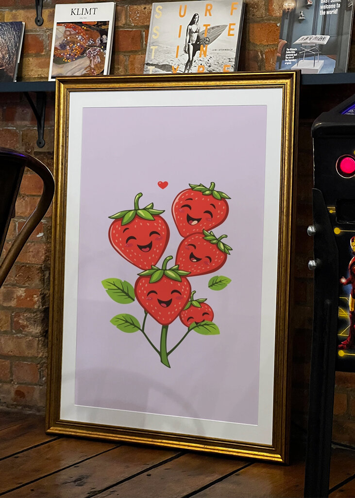 strawberry design vector