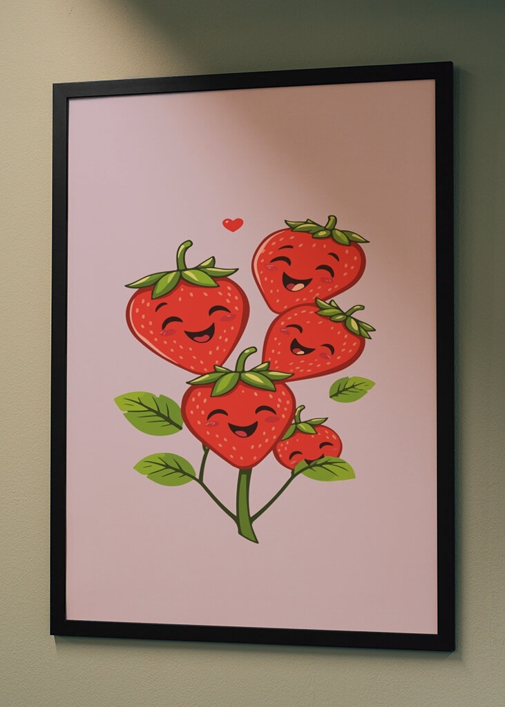 strawberry design vector