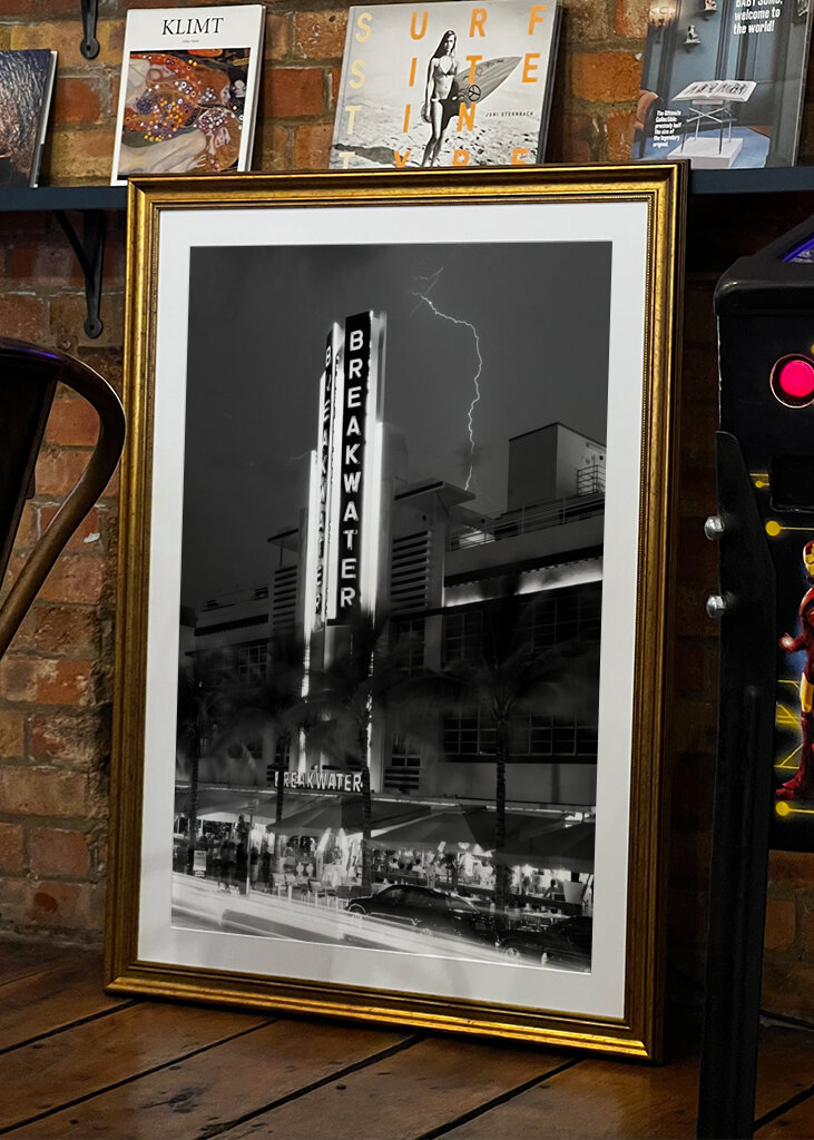 Bouřka s blesky na Miami Beach