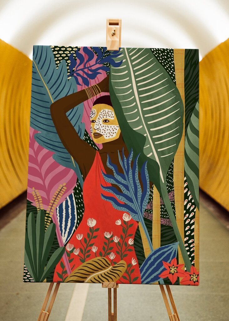 Pige i maske #2427826