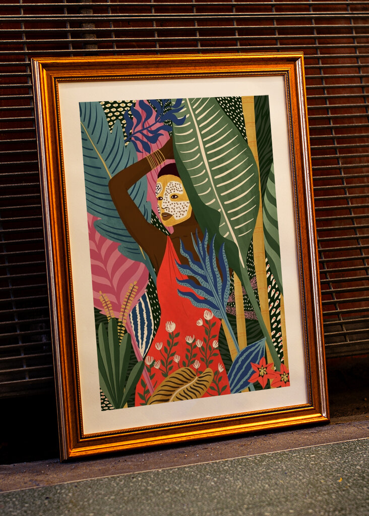 Pige i maske #2427826