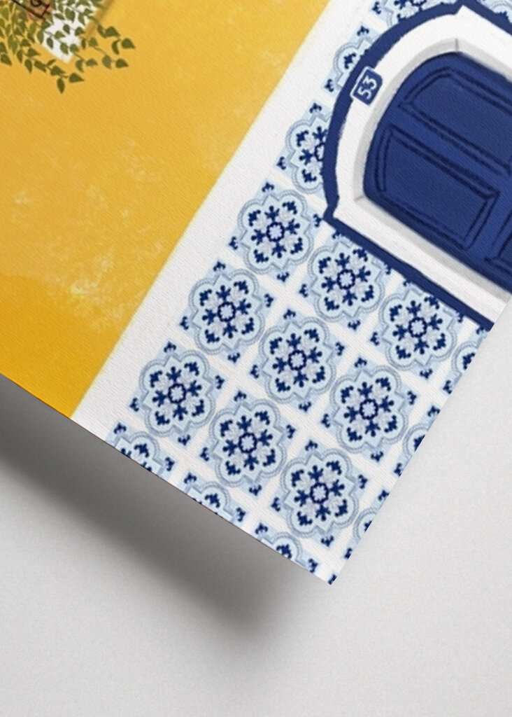 Lisabonská žlutá fasáda #2427830