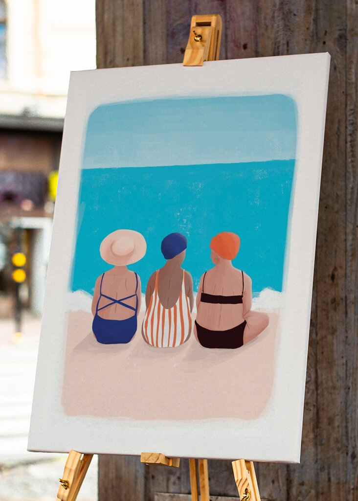 Tre svømmende damer #2460771