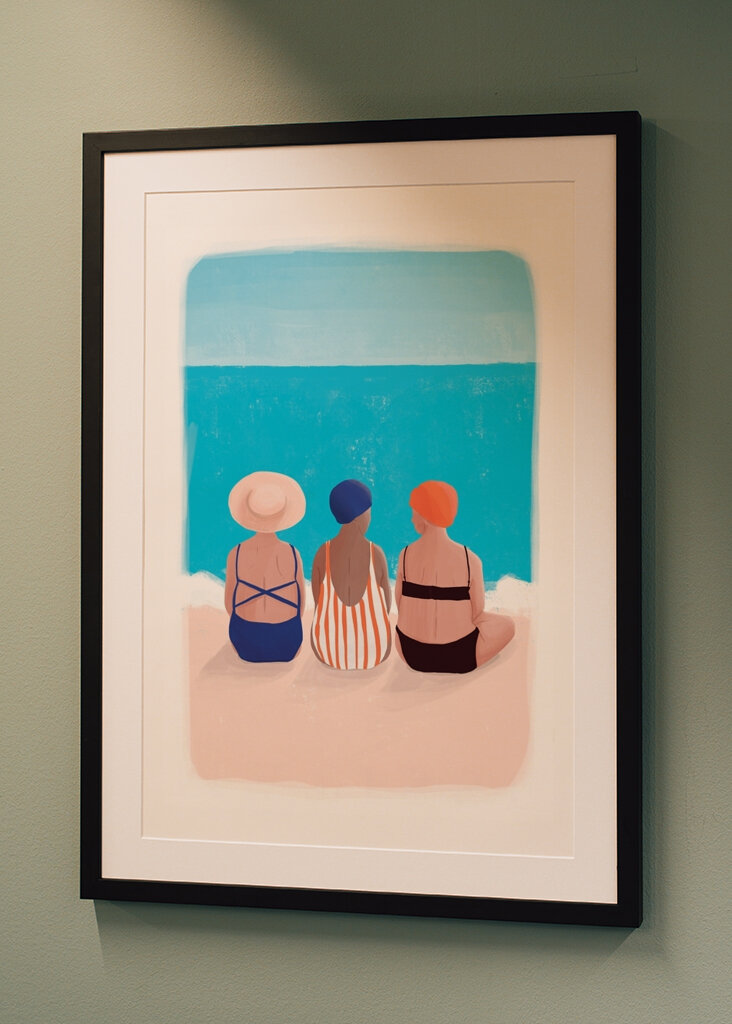 Tre svømmende damer #2460771