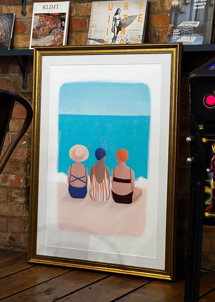 Tre svømmende damer #2460771