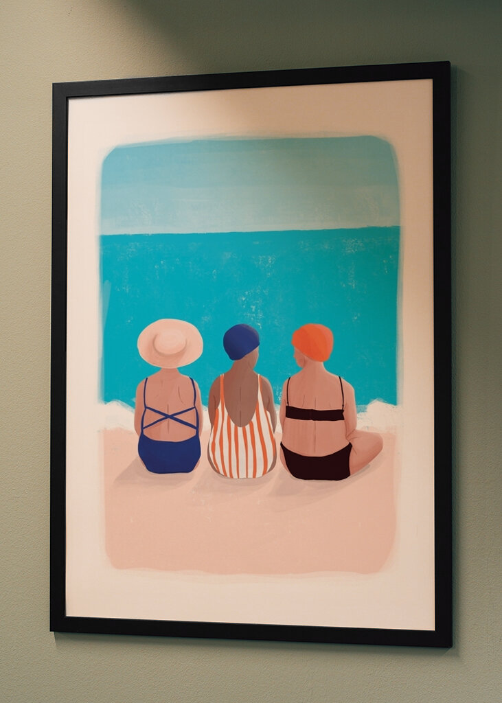 Tre svømmende damer #2460771