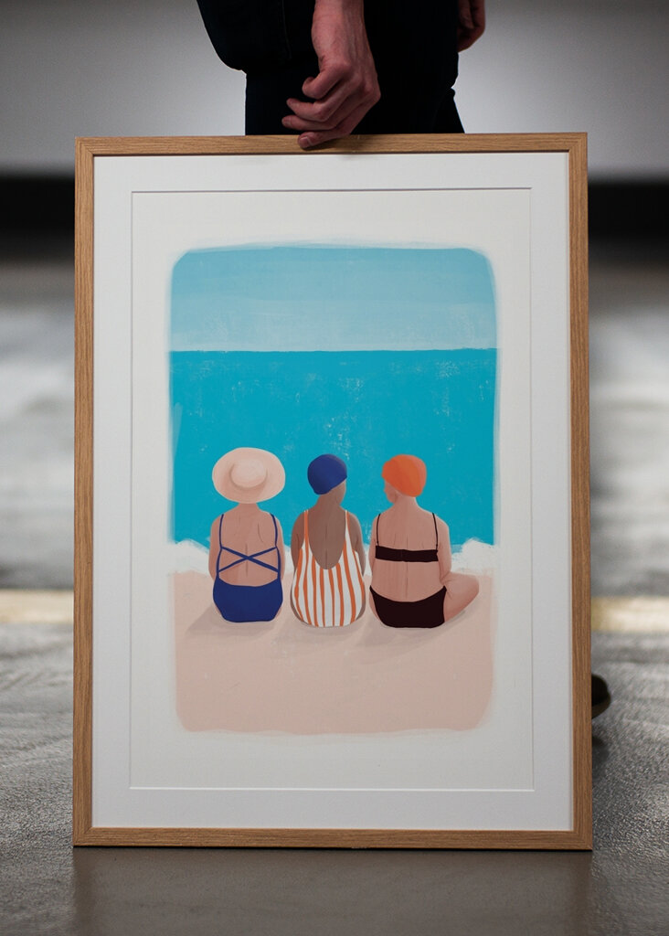 Tre svømmende damer #2460771