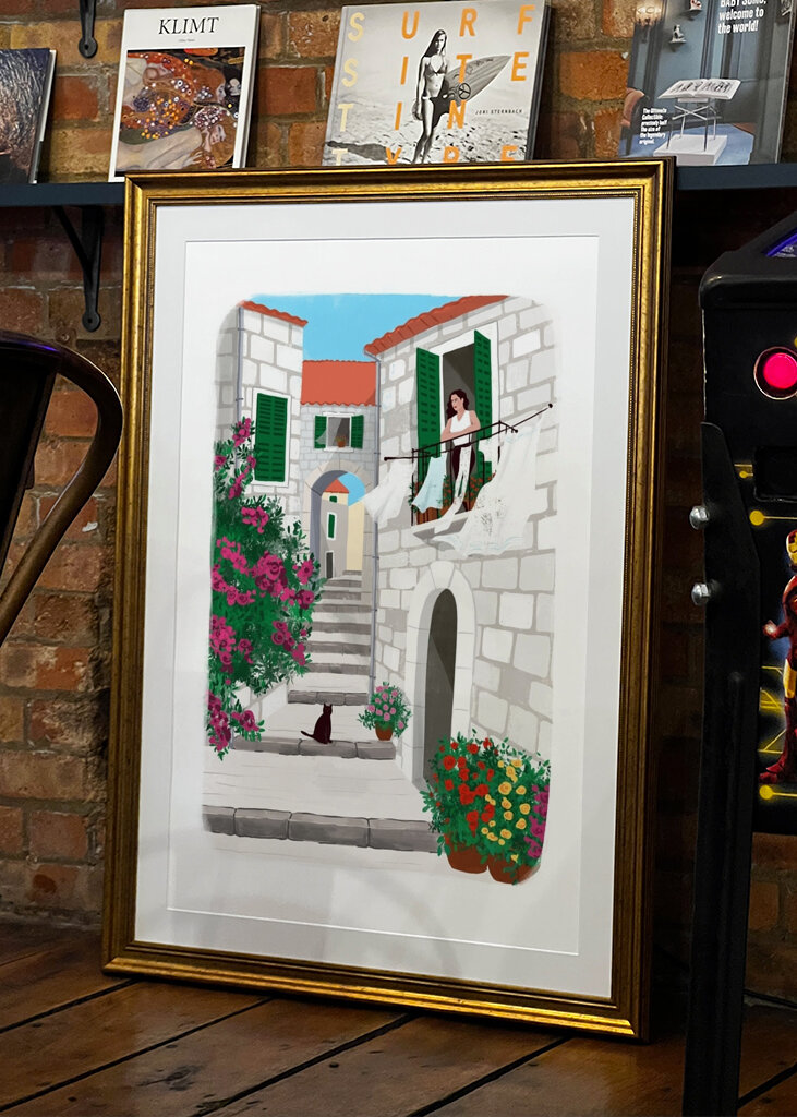 Une femme et un chat #2460773