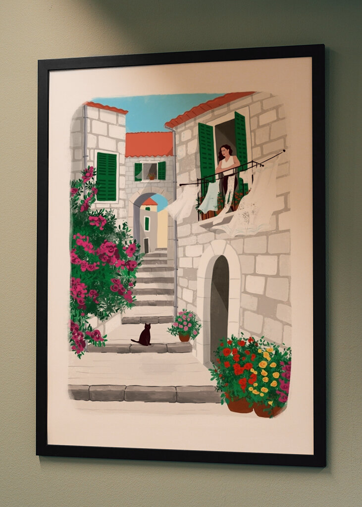 Une femme et un chat #2460773