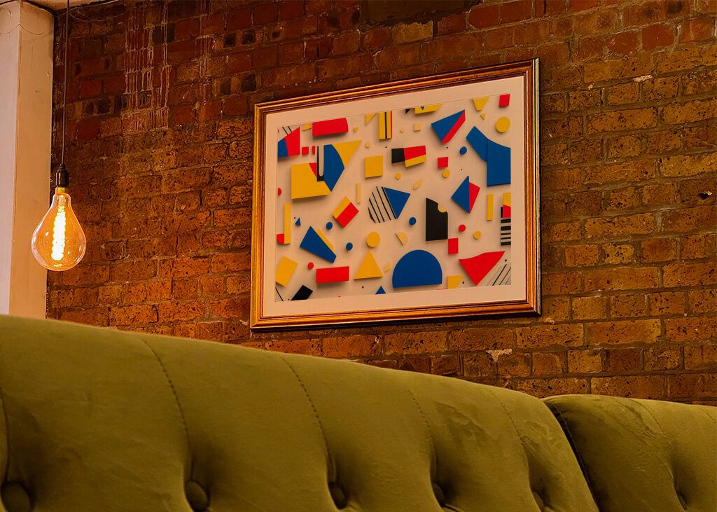 color fields on white