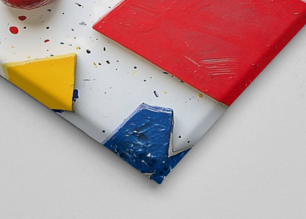 Malované barevné tvarové prvky