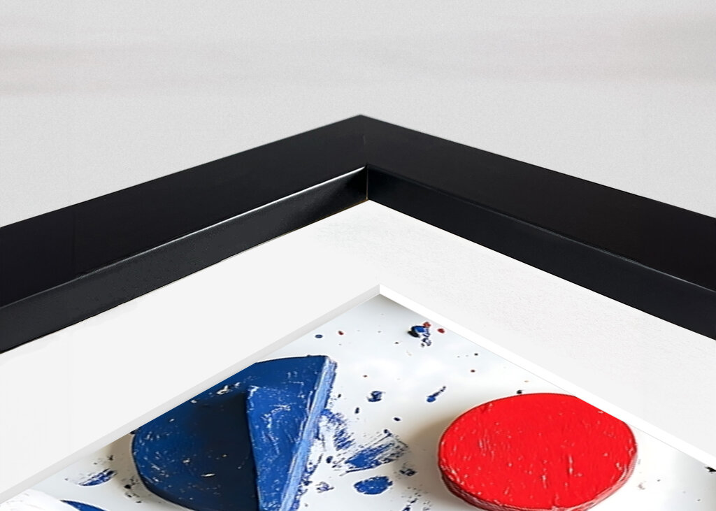 Malované barevné tvarové prvky