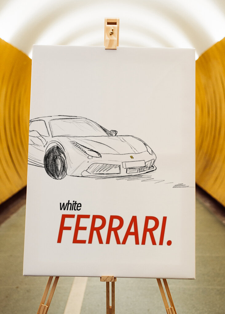 Bílé Ferrari 