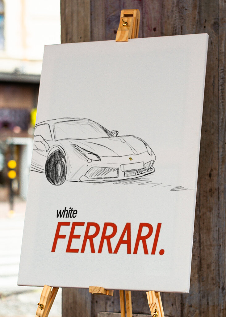 Bílé Ferrari 