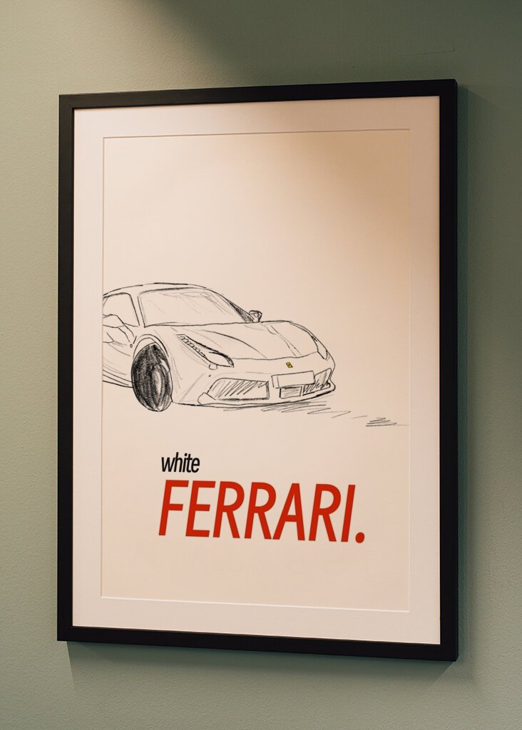 Bílé Ferrari 