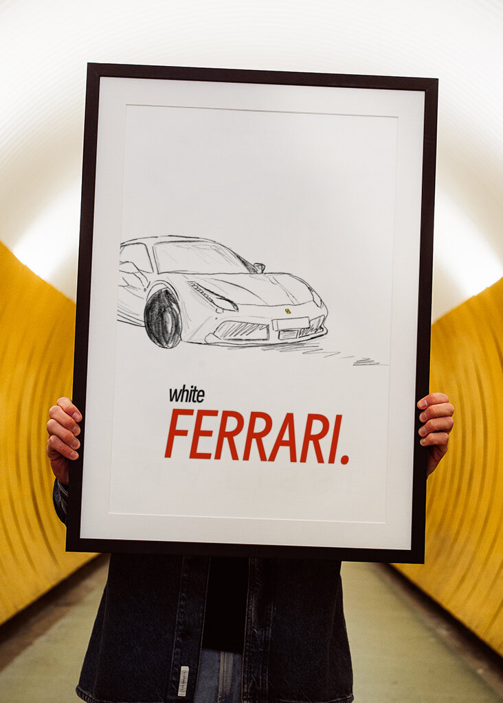 Bílé Ferrari 