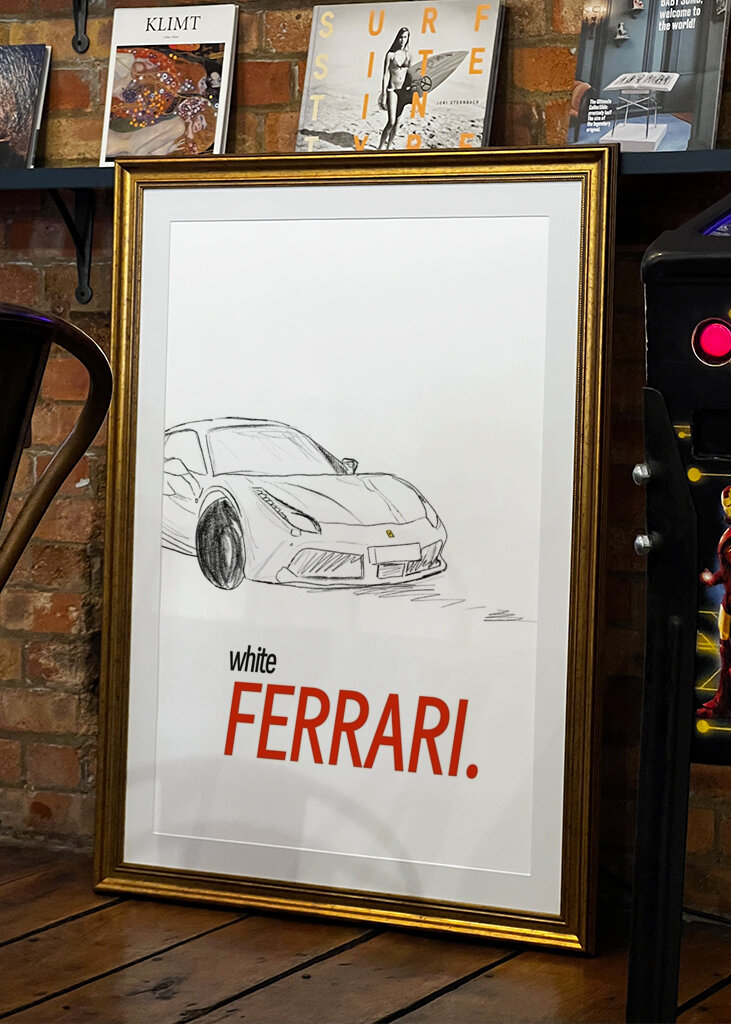 Bílé Ferrari 