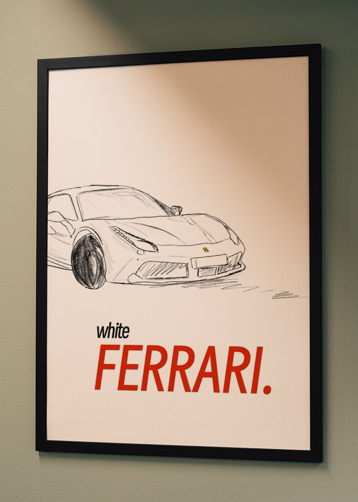 Bílé Ferrari 
