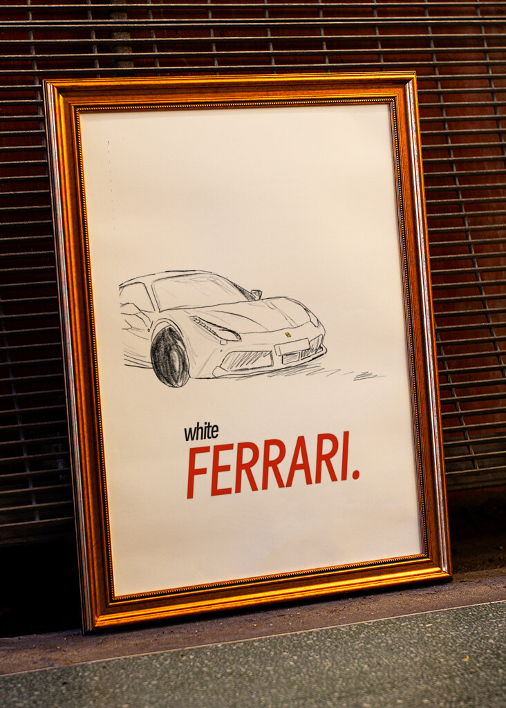 Bílé Ferrari 