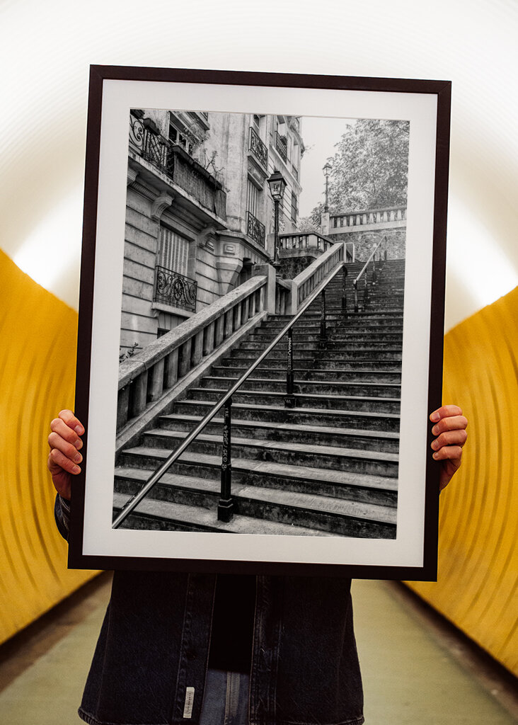 Régi párizsi lépcső